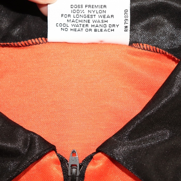 80s New Doss Mens Soccer Referee Jersey Orange - Picture 8 of 8